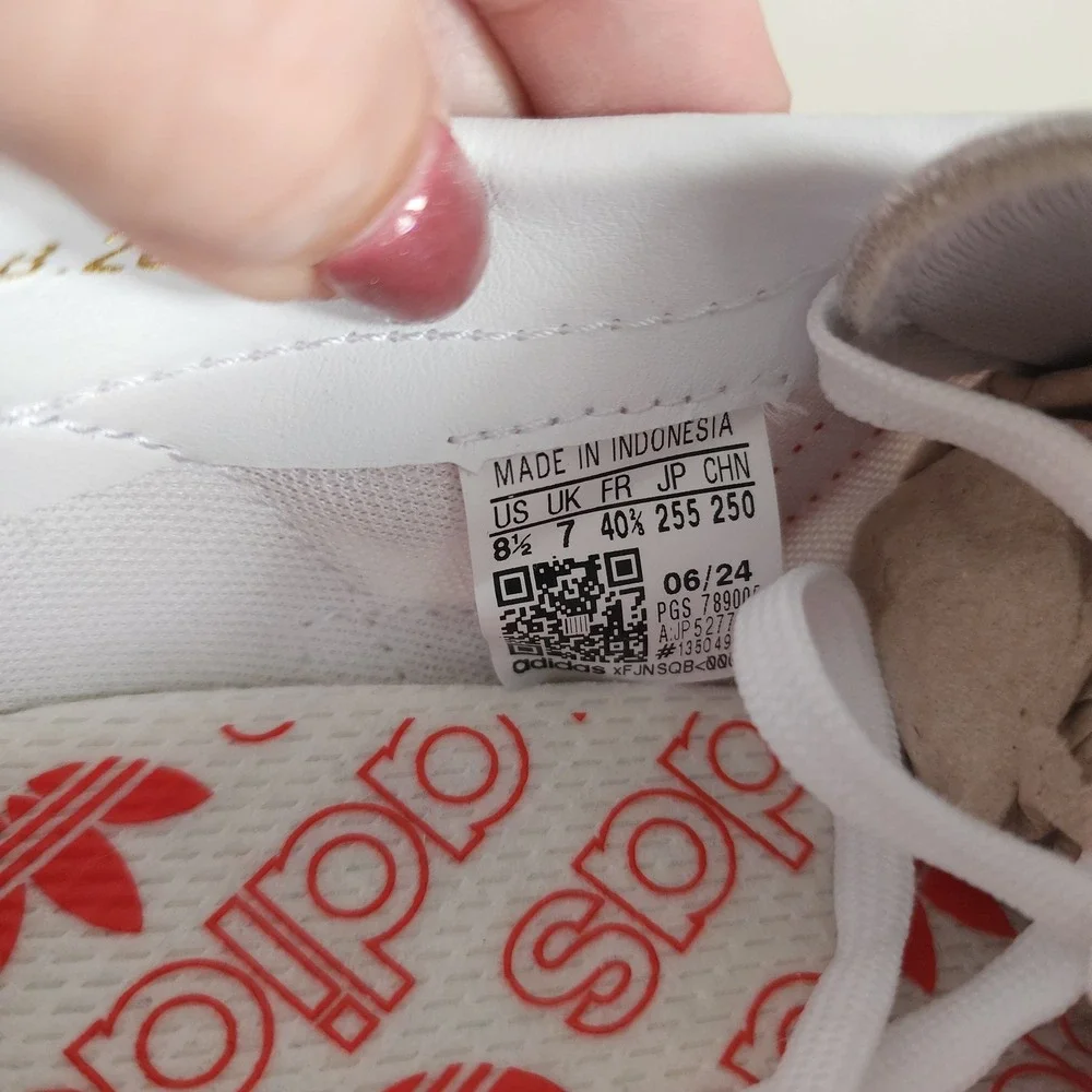 Adidas SL 72 75th Anniversary Cloud White Better Scarlet Red Women's Sz 8 JP5277